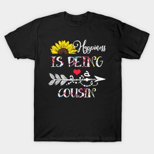 Happiness is being a cousin mothers day gift T-Shirt
